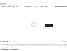 Tablet Screenshot of facto-saatchi.fr